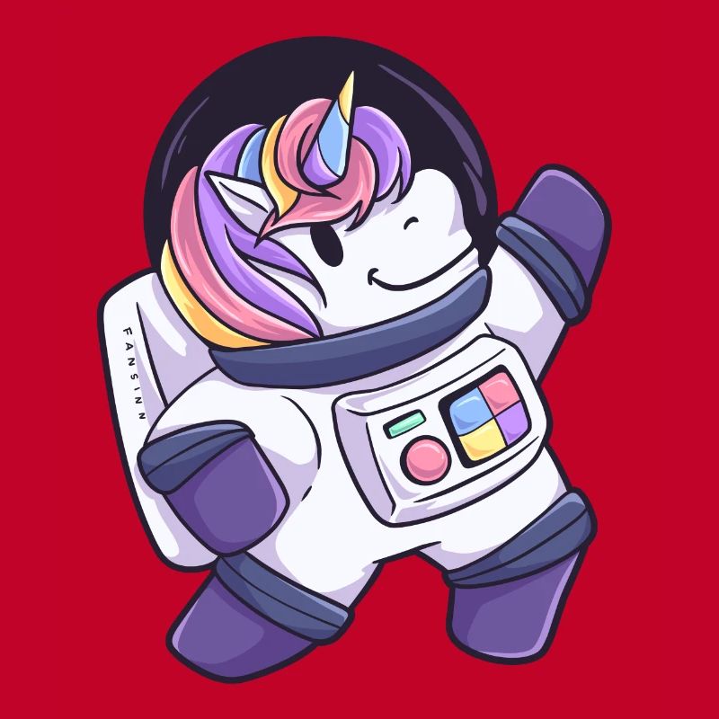 Cadeau d'astronaute de l'espace extra-atmosphérique de licorne