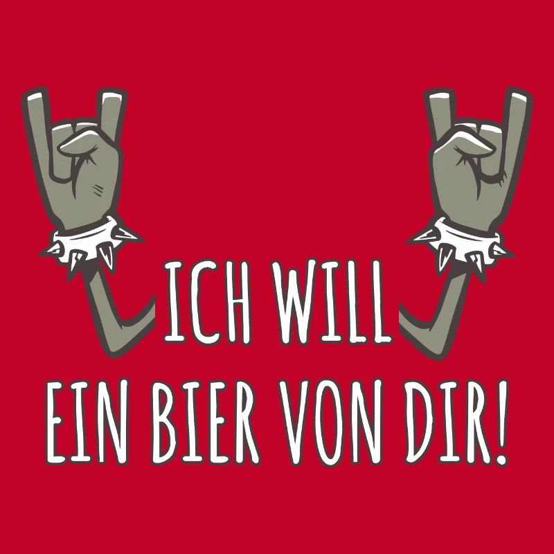 Pommesgabel Spruch Ich Will Ein Bier Von Dir