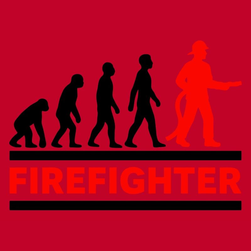 Evolution Feuerwehrmann Held Cooles Geschenk