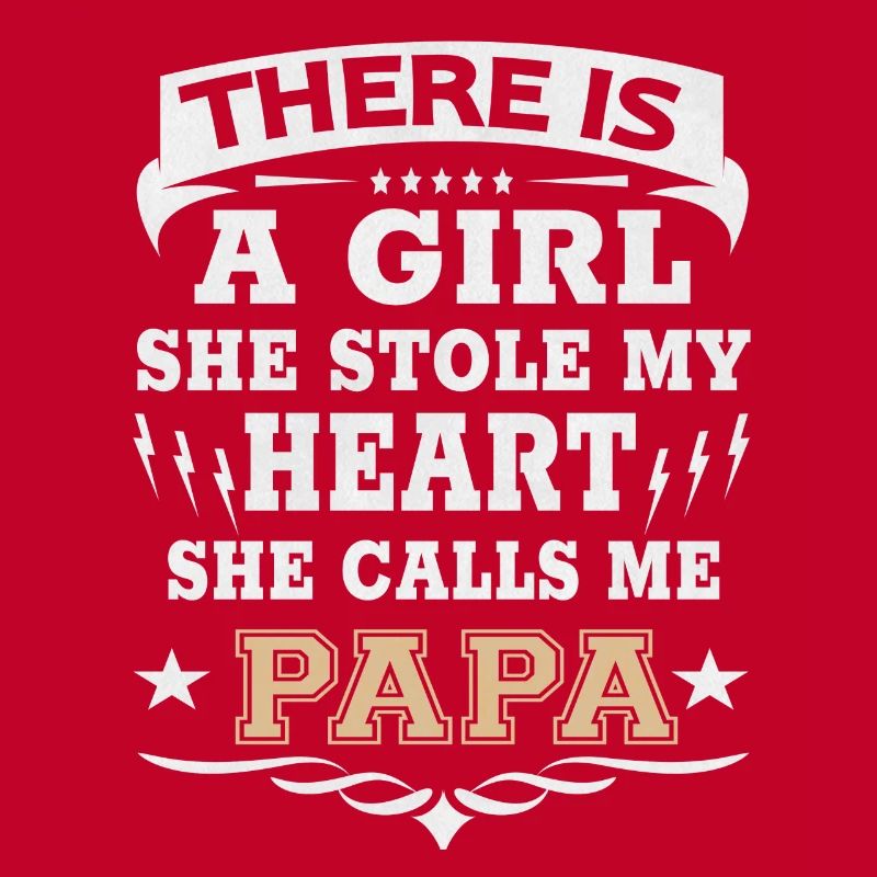 Da Gibt Es Ein Mädchen Herz Stolzer Papa Tochter
