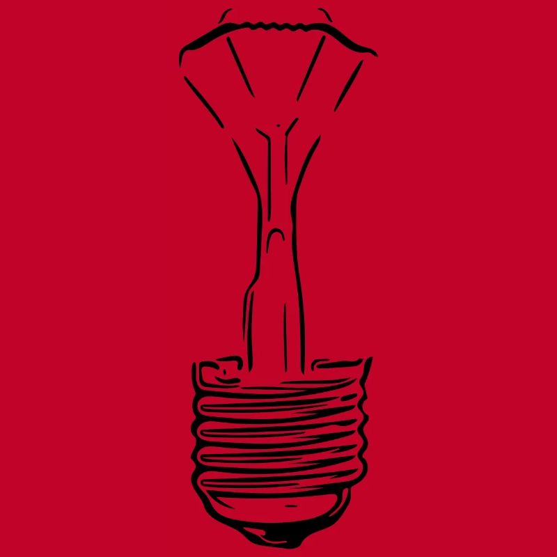 Lampe mit defektem Glaskolben