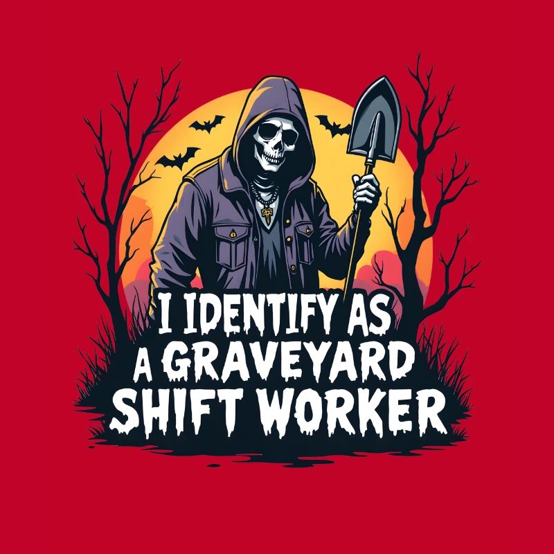 lustiges I Identify As A Graveyard Shift Worker