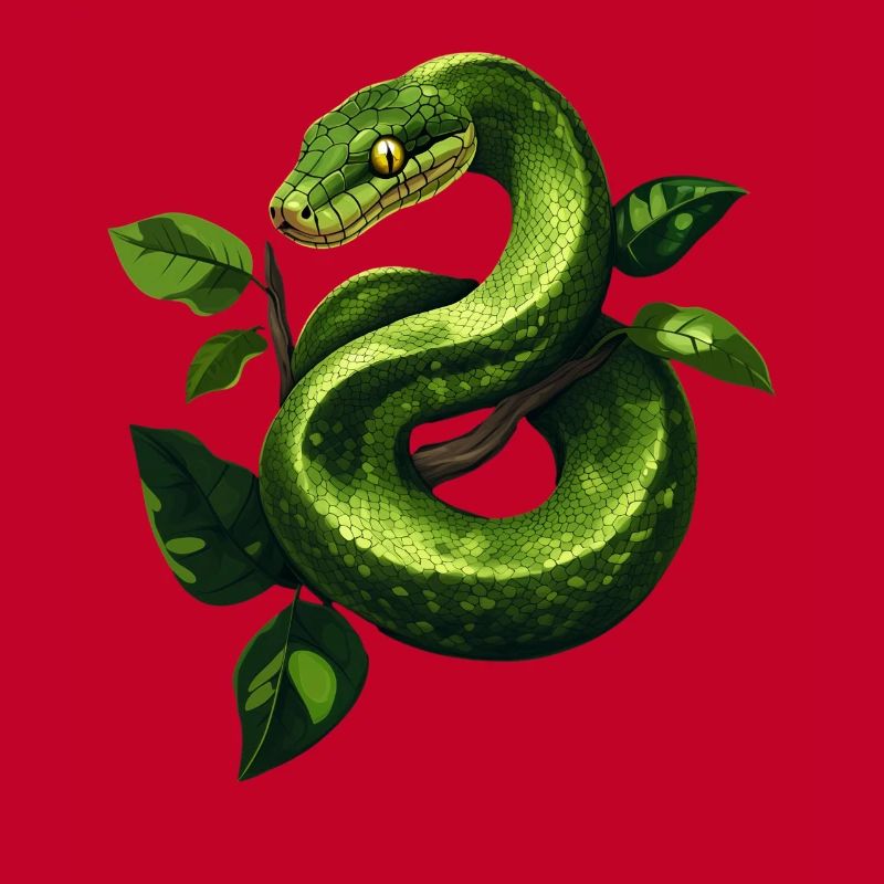 Green Tree Python Snakes Lover Terrarium