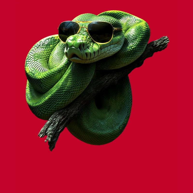 Arbre vert Python Serpents Amoureux Terrarium