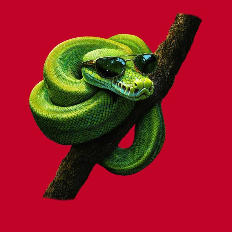 Green Tree Python Snakes Lover Terrarium