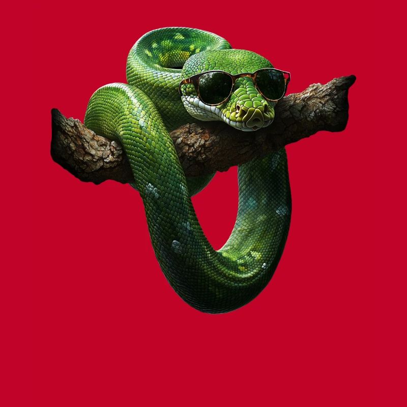 Green Tree Python Snakes Lover Terrarium