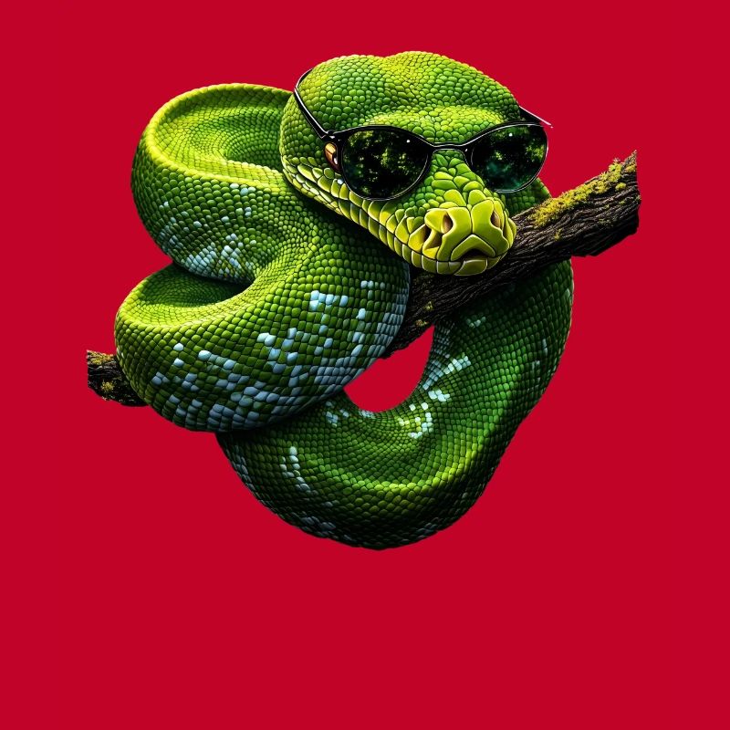 Green Tree Python Snakes Lover Terrarium
