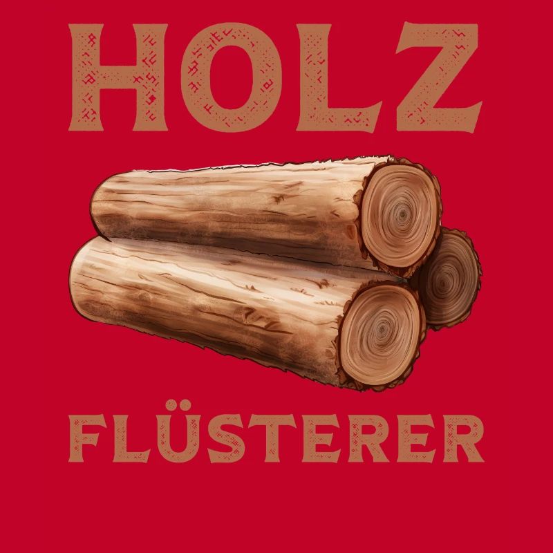 Ich bin ein Holzflüsterer mit Baumstamm ein Baum