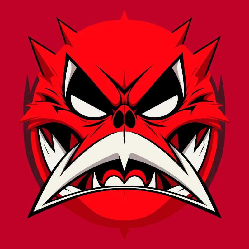 Abstract Evil Face