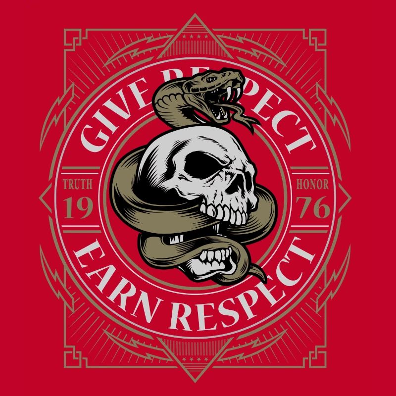 skull and snake