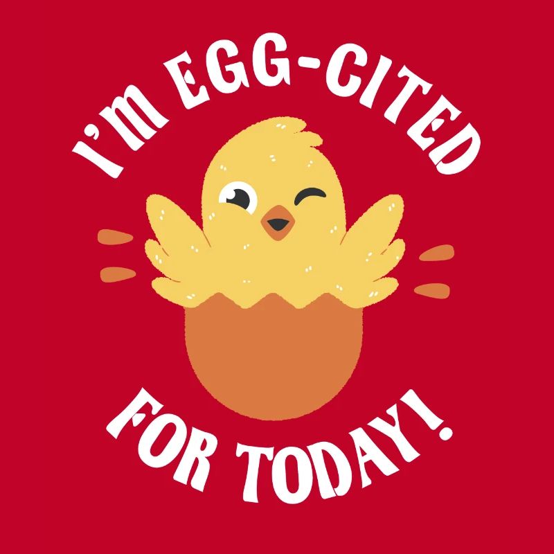 Egg-cited hatching chick