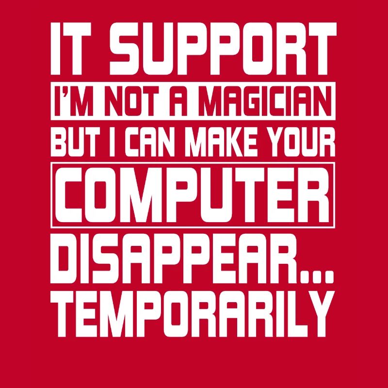 Lustiger IT Support Computeringenieur