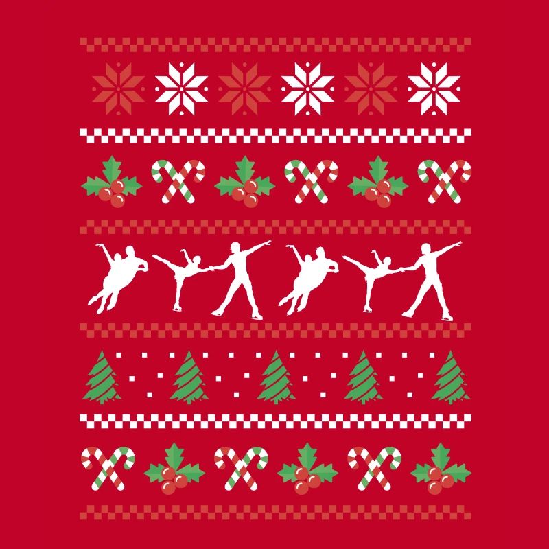 Conception de danse sur glace de Noël laid