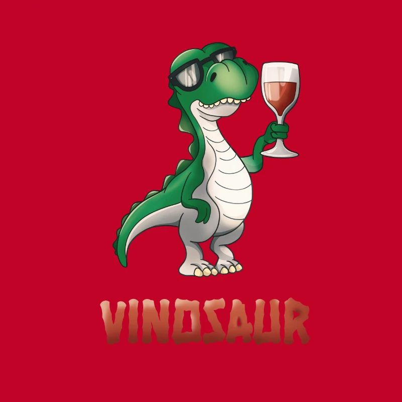 Vinosaurus Wine Drinker Dinosaur Funny T-Rex