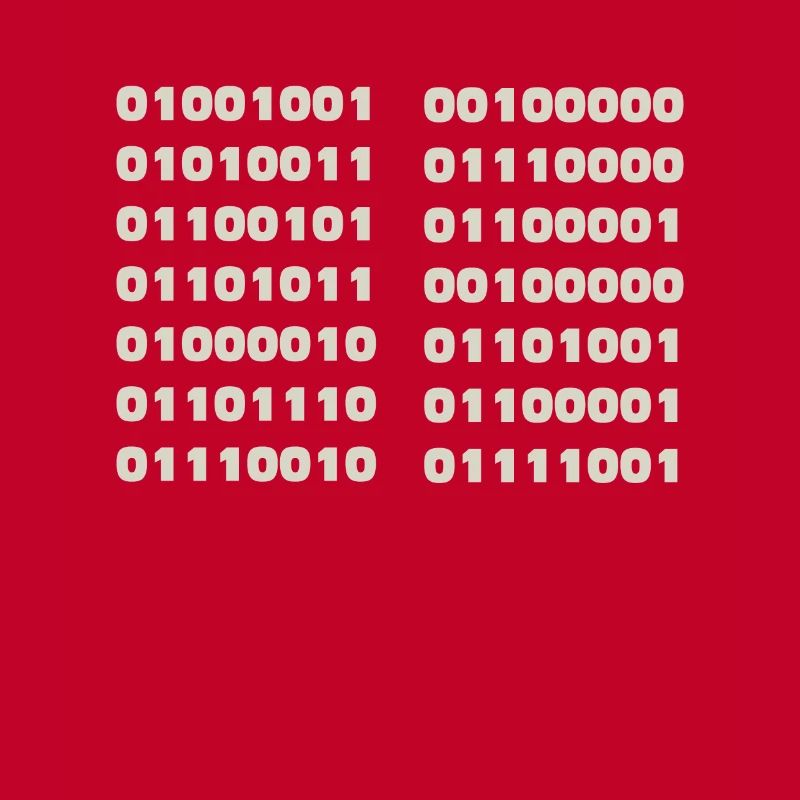 Je parle code binaire drôle d’informaticien Codeur