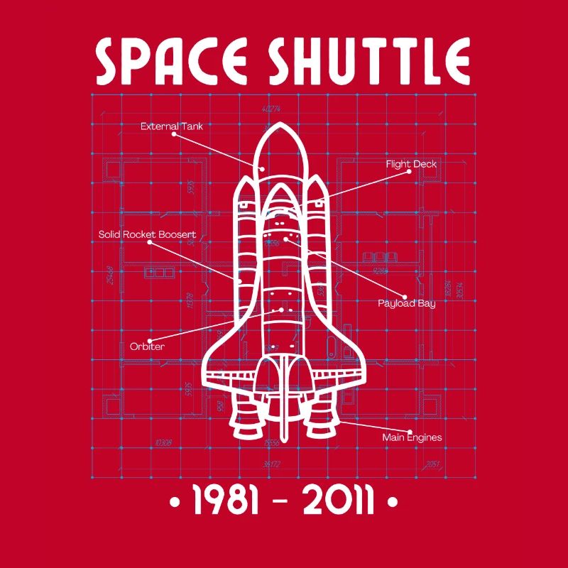 Space Shuttle, Rocket, Blueprint, Space, Astronaut