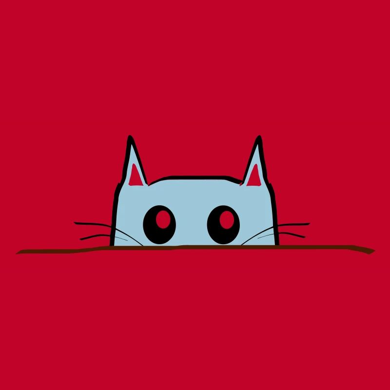 Katze Comic Tisch