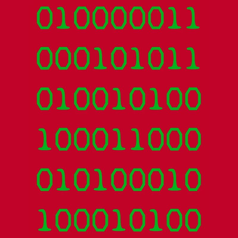Green binary code web developer funny humor
