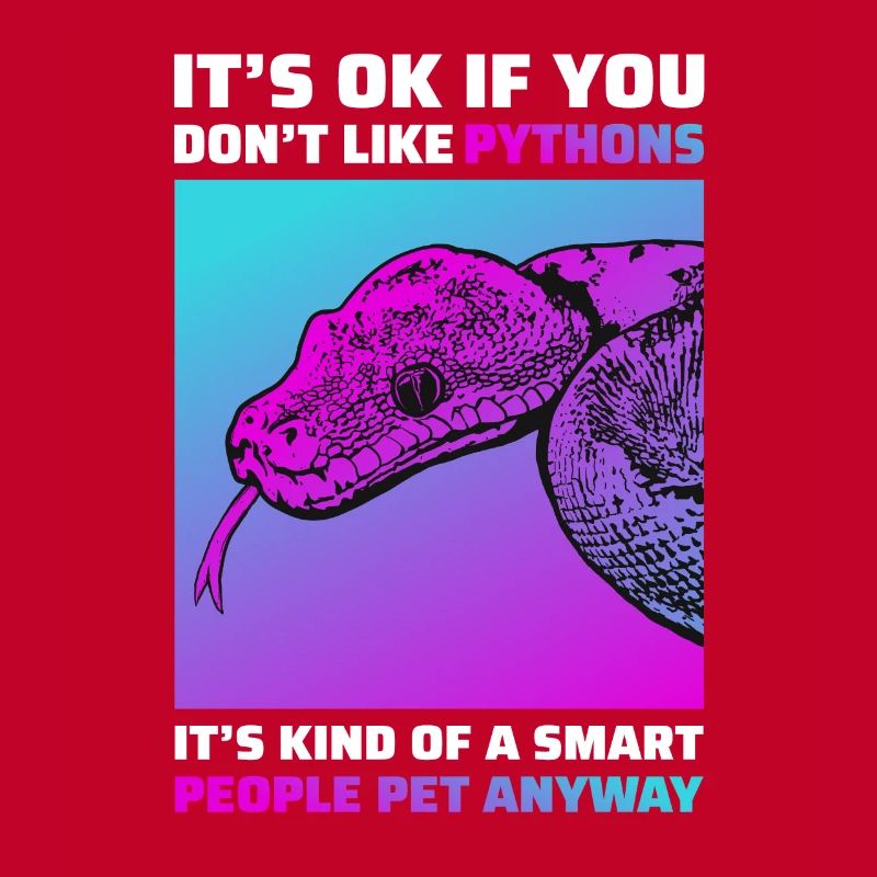 Funny Python Snakes T-Shirt Reptile Gift