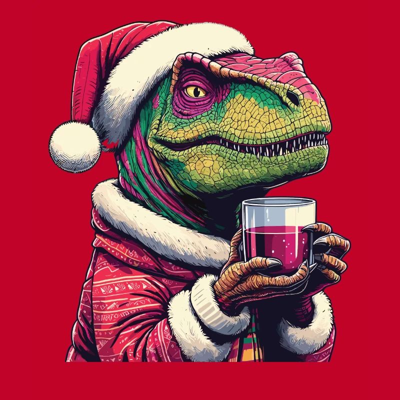 Raptor boit du vin chaud