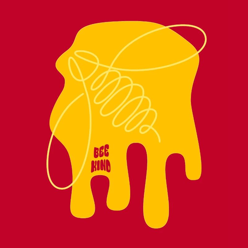 Be nice - Bee - abstrait - Art graphique