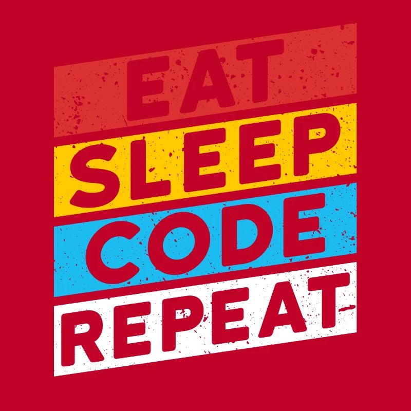 CODE CODER CODING Saying | EAT SLEEP CODE REPEAT
