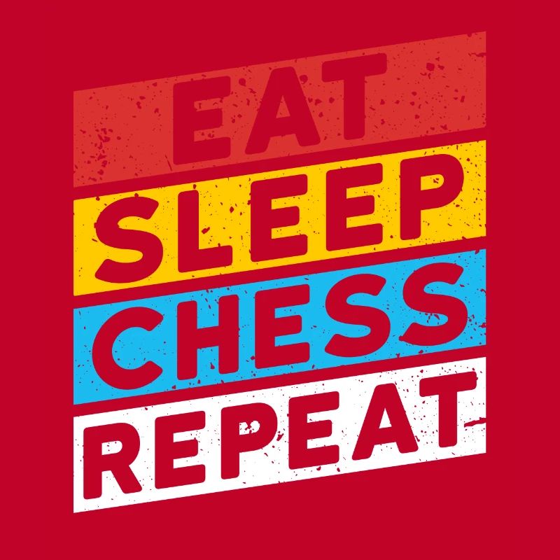 | D’ÉCHECS MANGER DORMIR CHESS RÉPÉTER