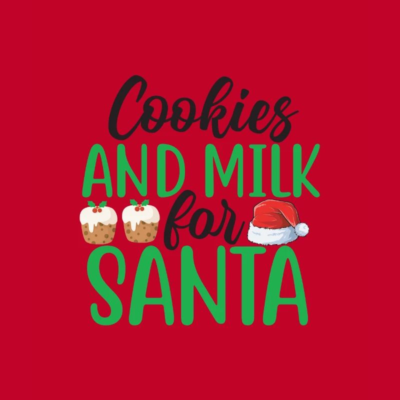 Biscuits et lait pour le Père Noël