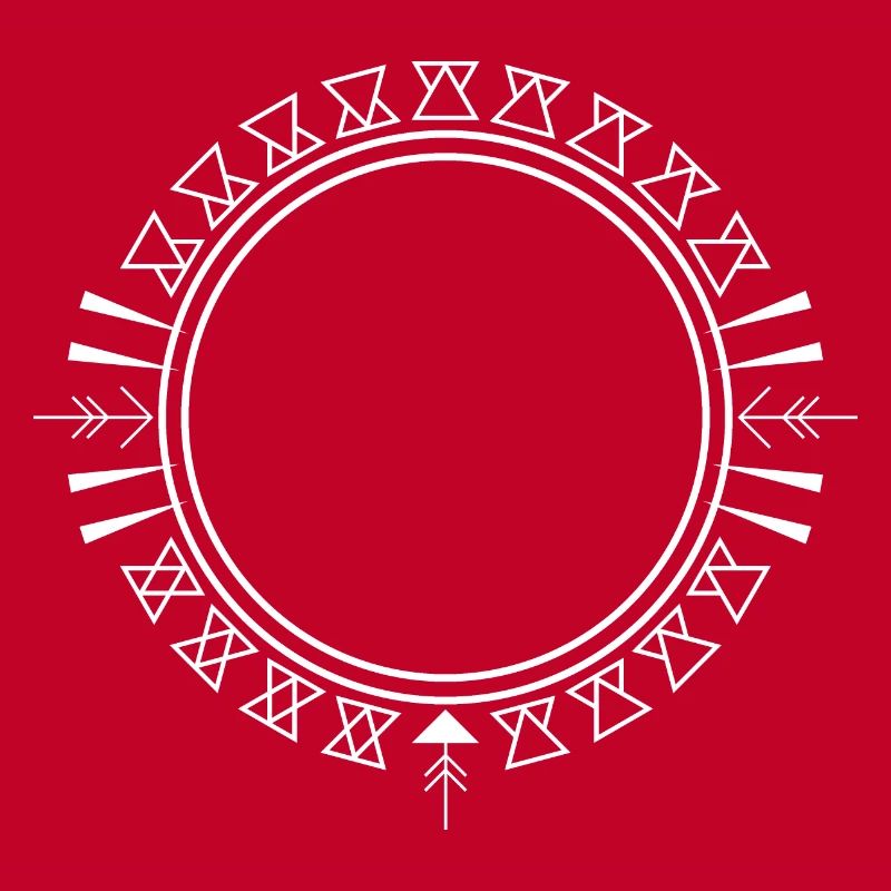 Aztec Triangle Ornament