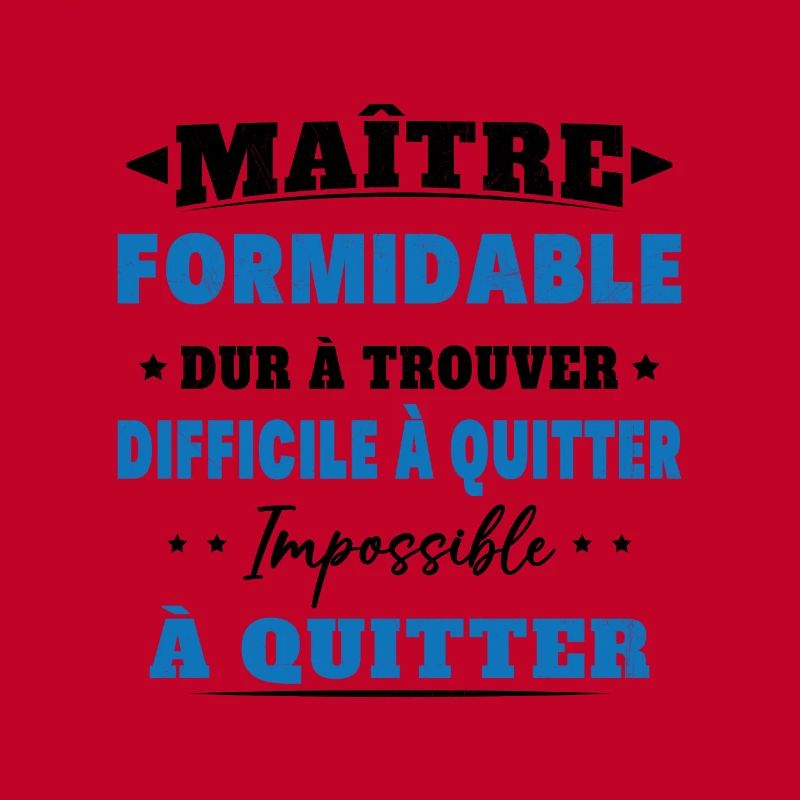 Maître formidable idée cadeau maître d'école
