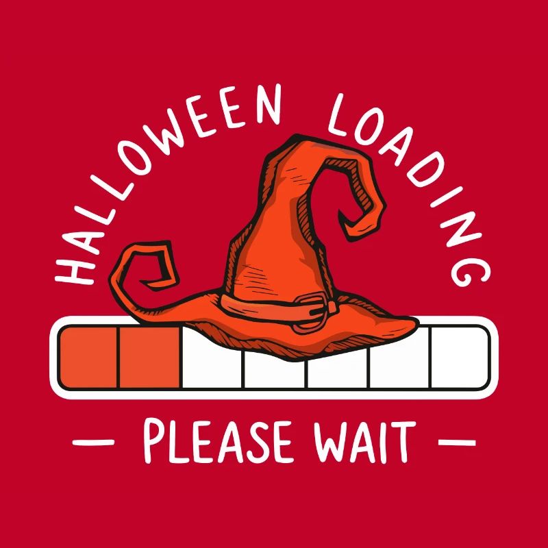Hexenhut Spruch Halloween Loading Please Wait
