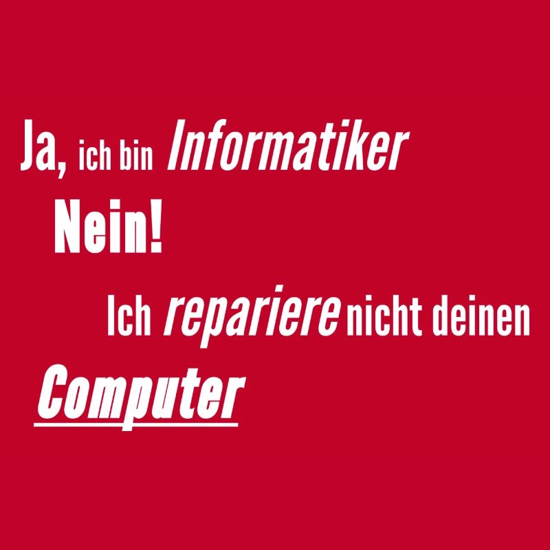 Informatiker Computer kaputt