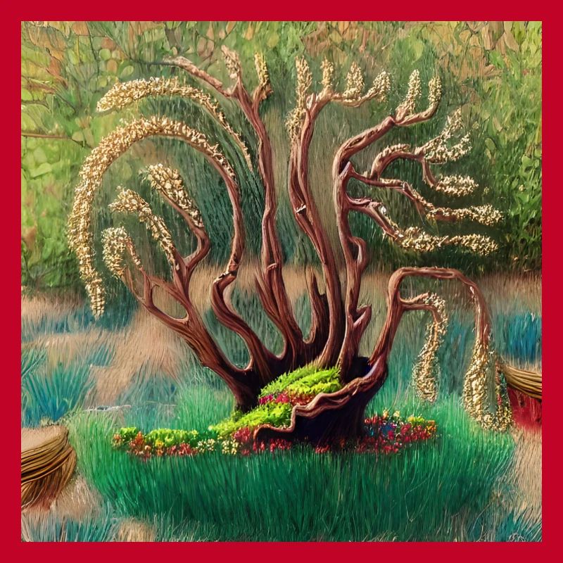 old tree during easter