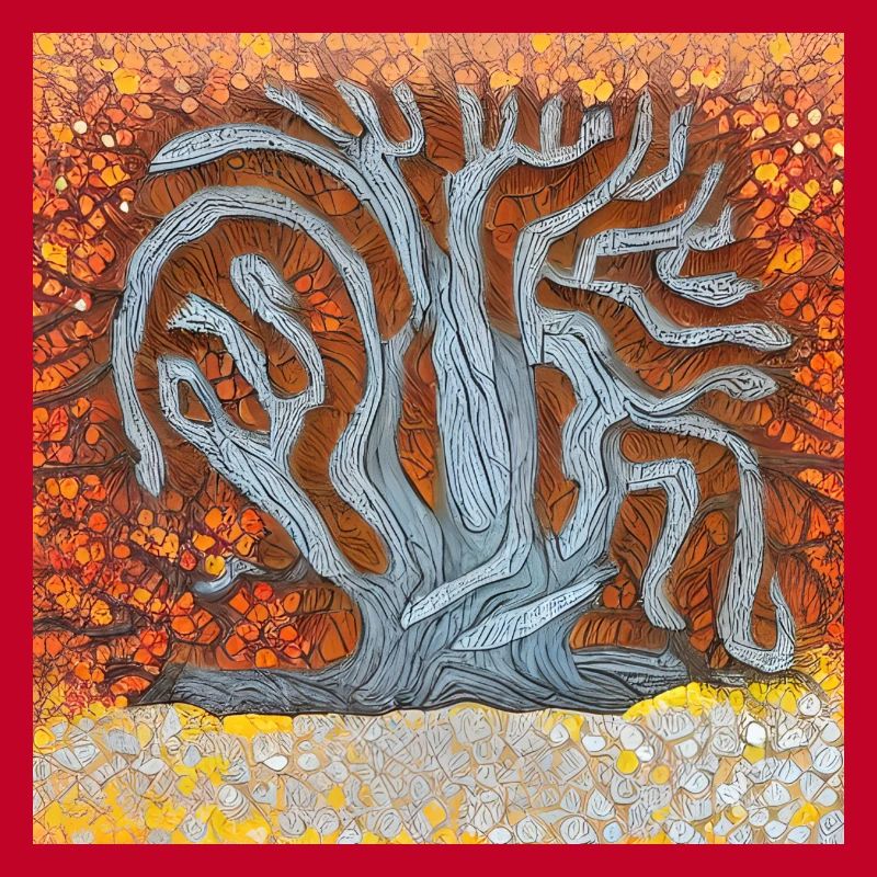 old tree during spring