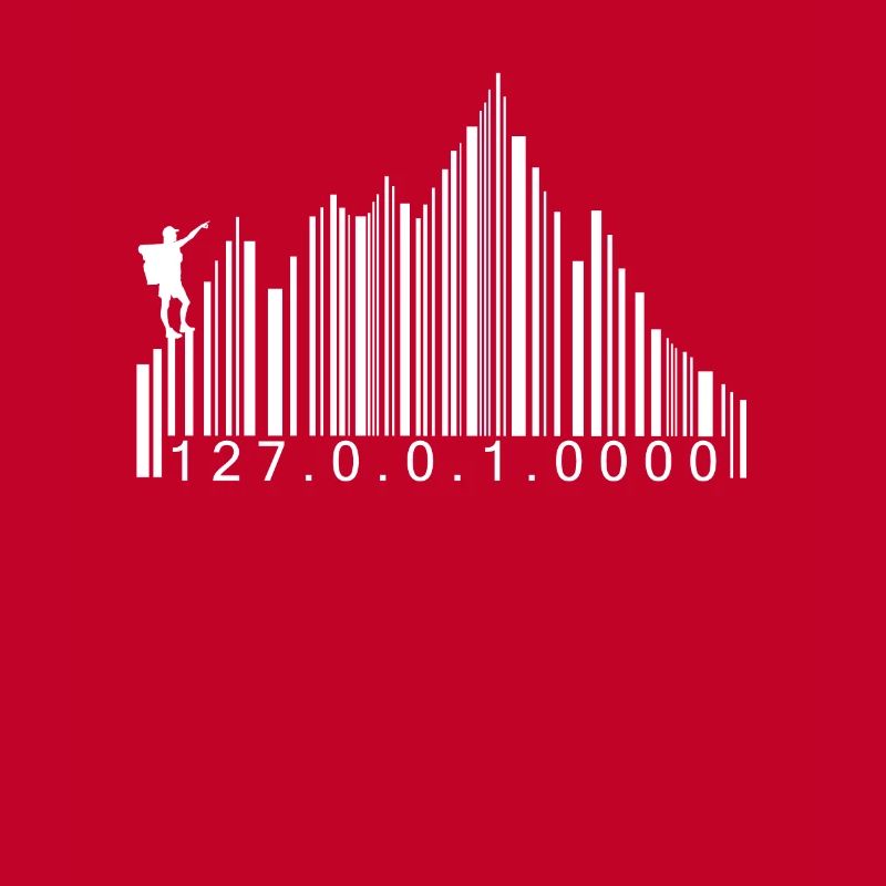 Barcode Berge Code Wandern Wanderer Strichcode