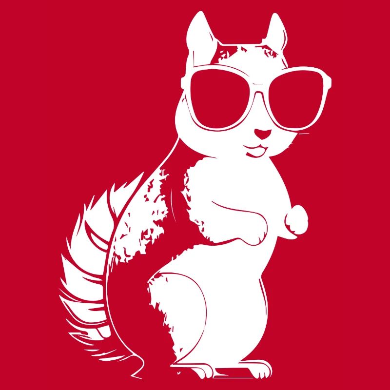 Lustiges Eichhörnchen mit Sonnenbrille Eichhörnchen