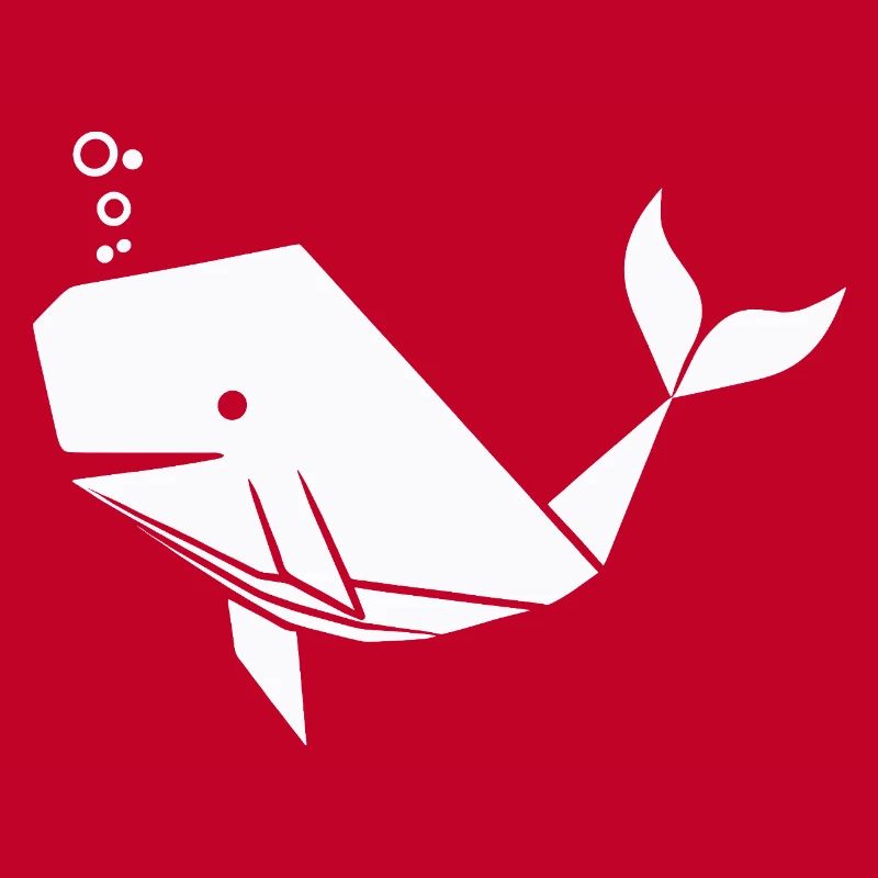 Polygone de baleine - Conception minimaliste de créature marine