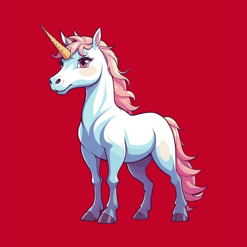 Illustration de licorne mignonne