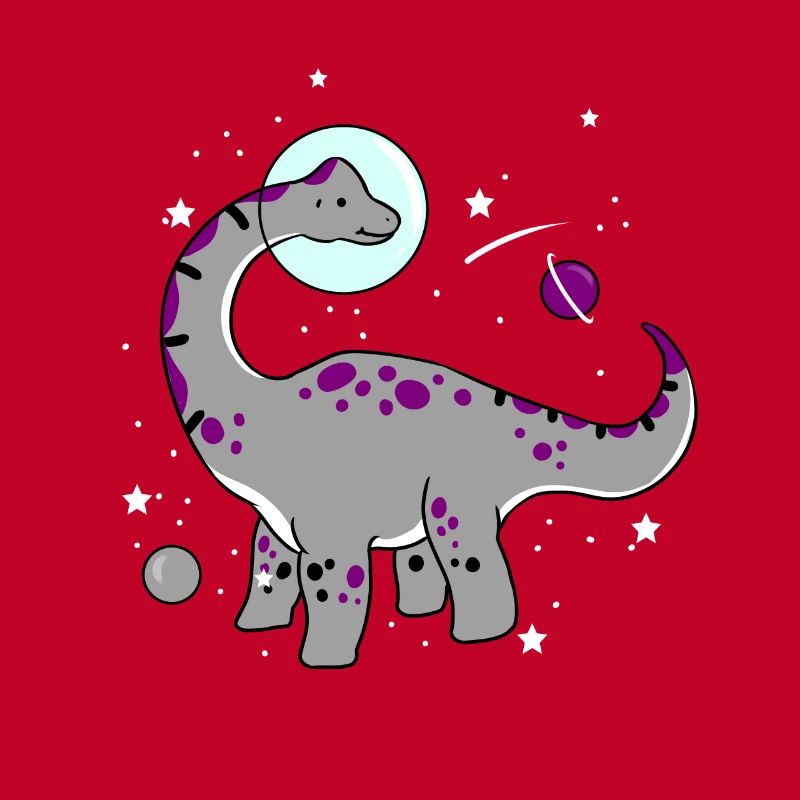 Ace Pride Dinosaur Asexual Space