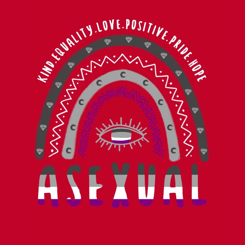 Boho Rainbow Asexuel