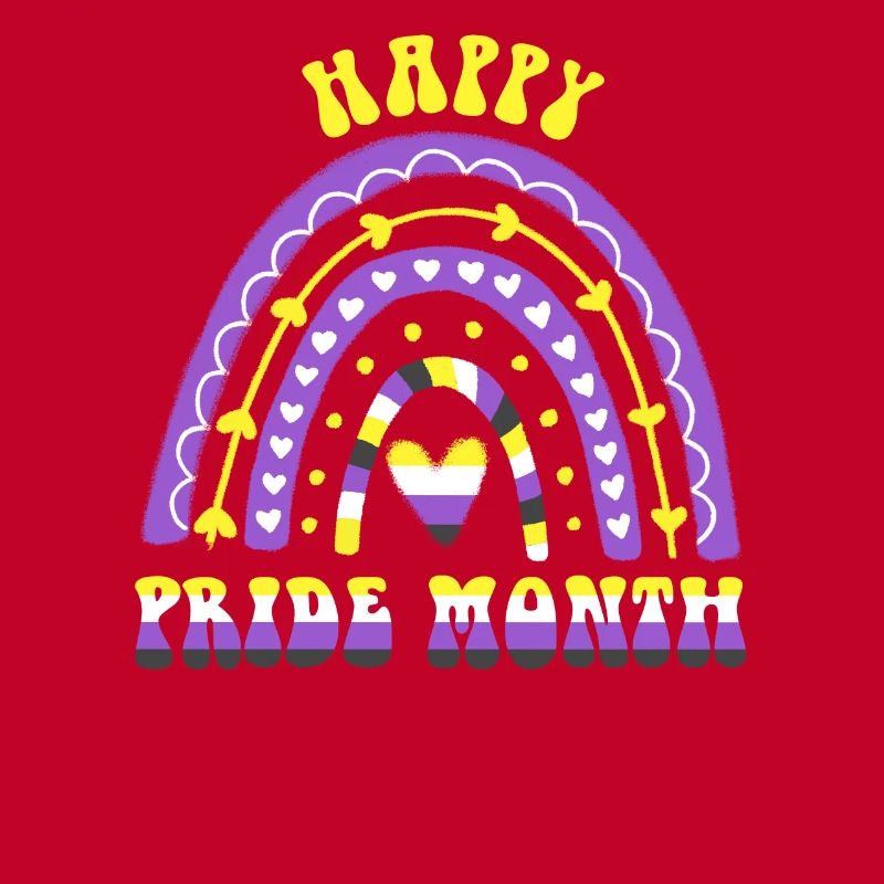 Happy Pride Month Nonbinary Regenbogen