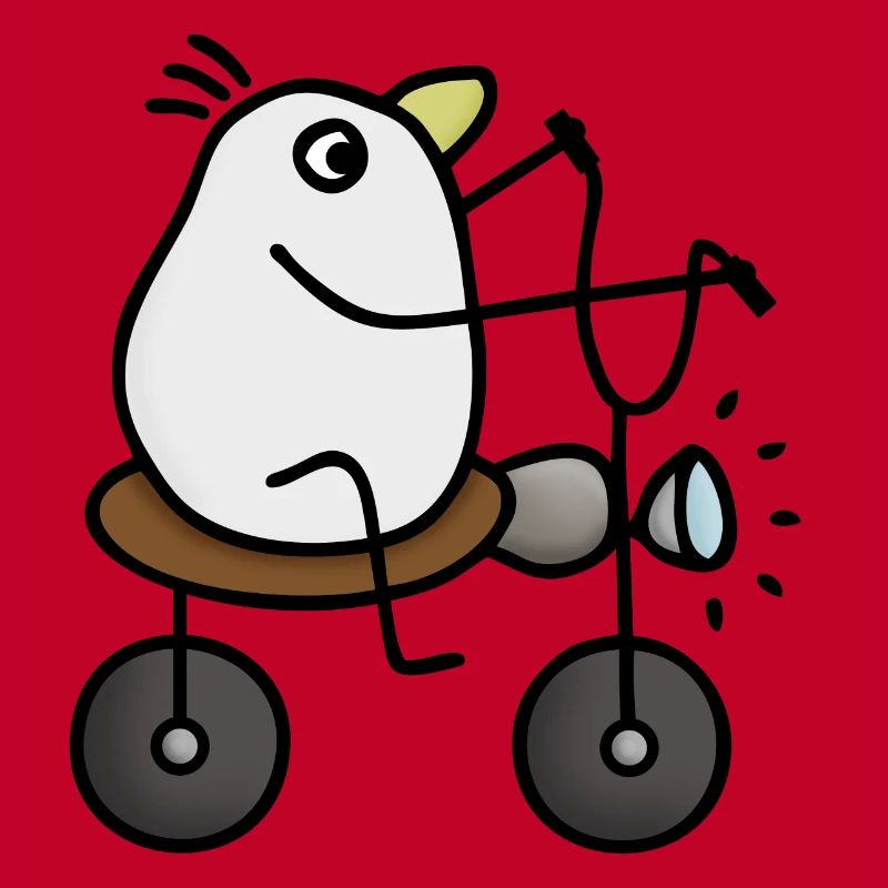 Vogel Motorradfahrer Chopper