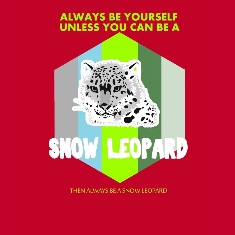 Sei ein Schnee Leopard Geschenk