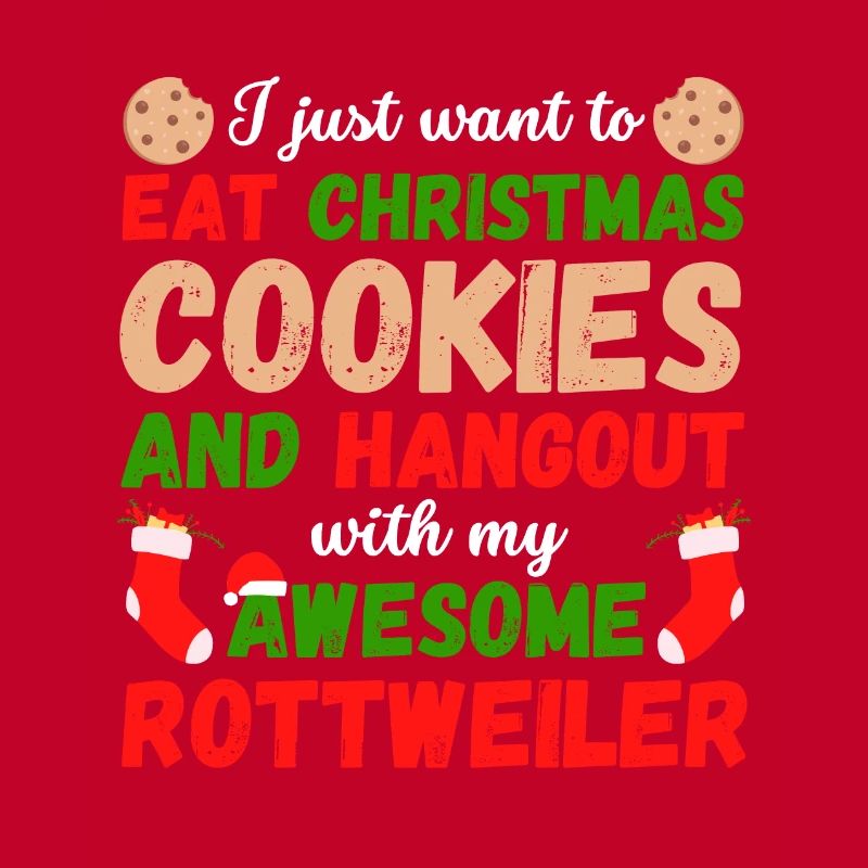 Biscuits Rottweiler de Noël