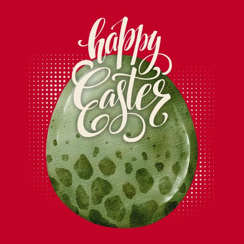 Easter, Dinosaur Egg, Happy Easter Typography