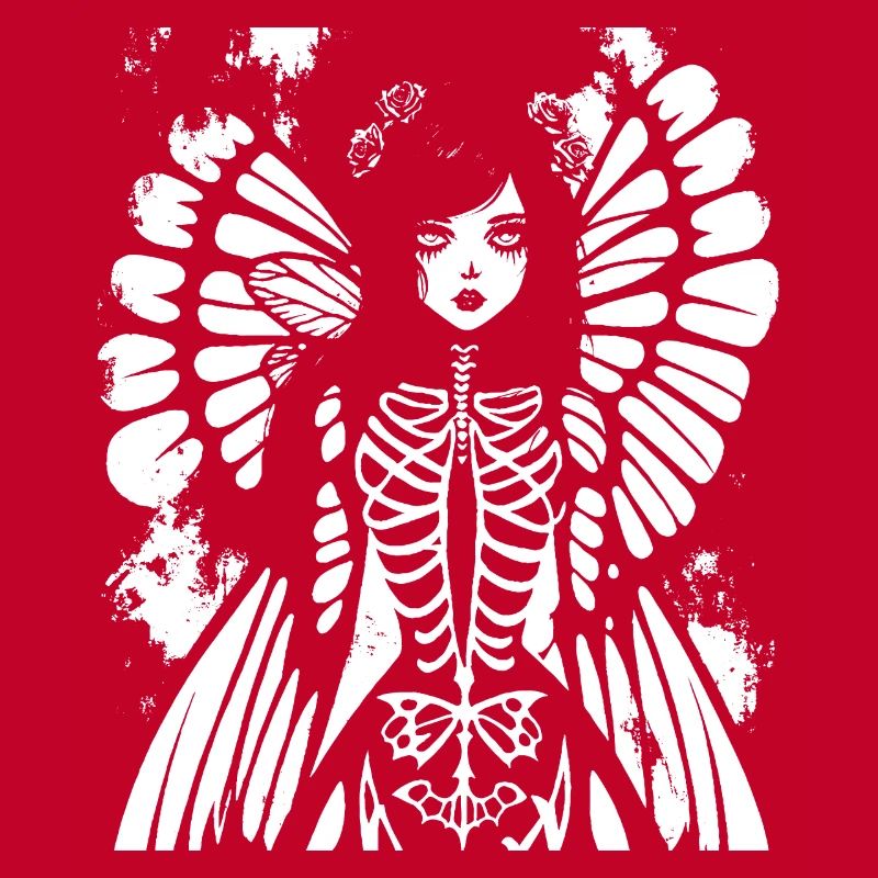 Fairycore Ästhetik Skelett Fee Goth Gothic G
