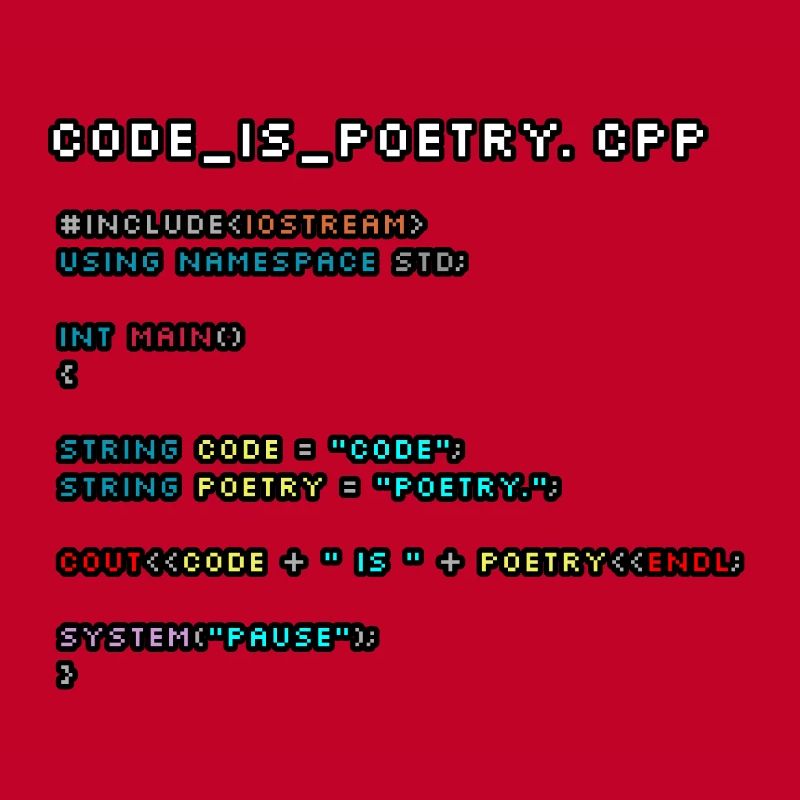 Le code, c’est de la poésie.CPP