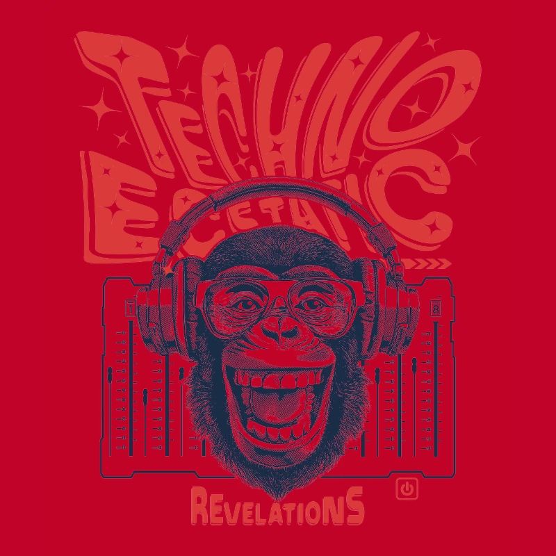 Ecstatic Techno: Monkey, Beats and Primates Shirt