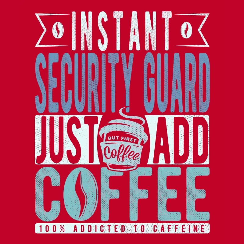 Café de l’agent de sécurité disant