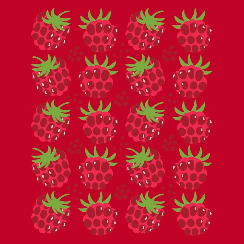 Raspberry Berries Fruit Pattern